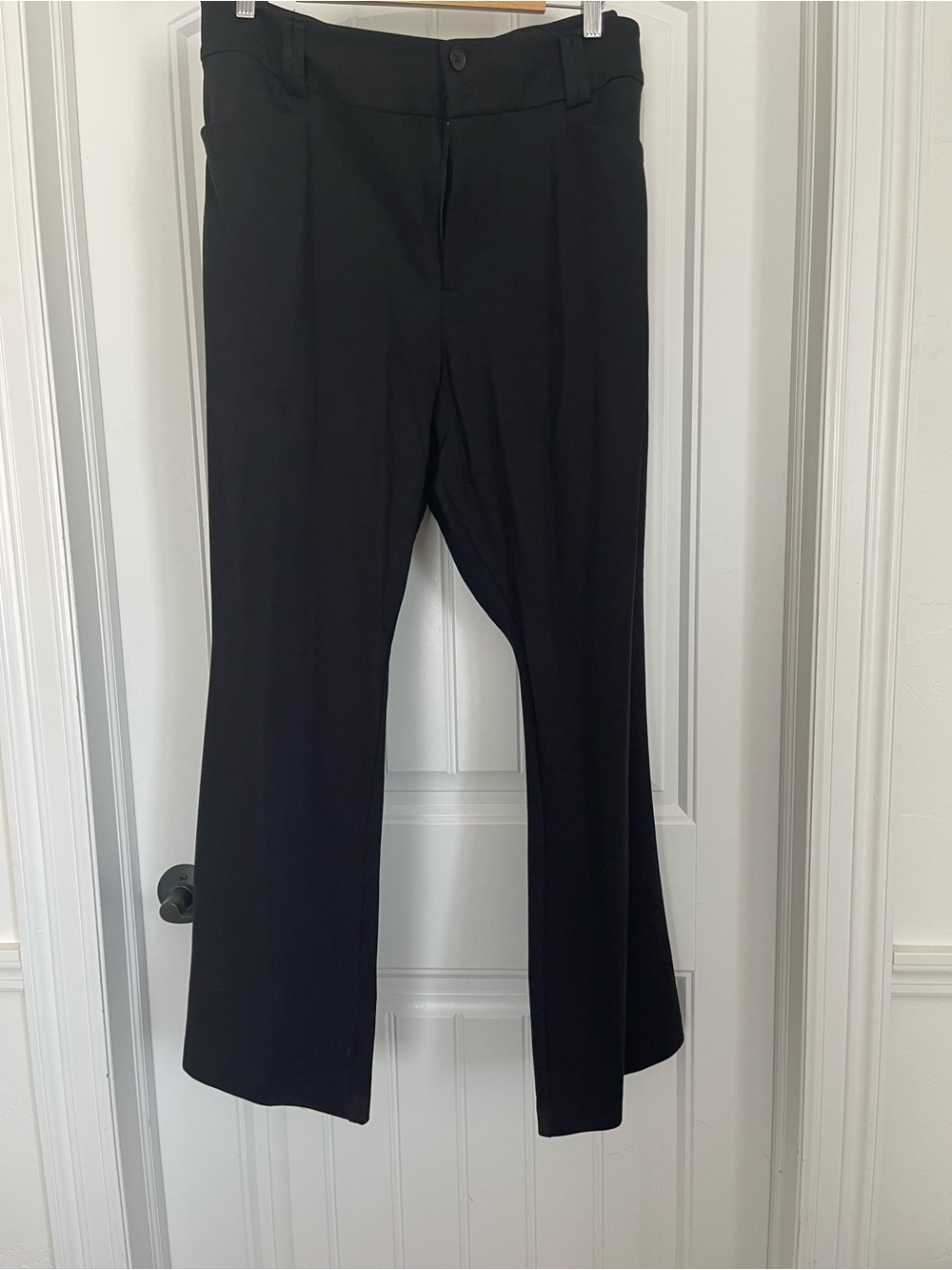 torrid Black Stretch Flare Trousers